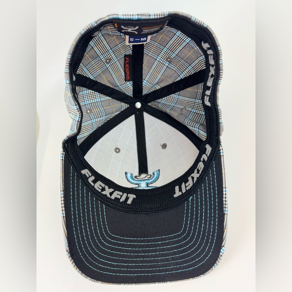 HOOey Plaid Baseball Hat/Cap, Embroidered Logo, Unisex Size S/M - Picture 10 of 11